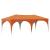 Cort de Petrecere Pop-up Portocaliu 575 x 288 x 245 cm GartenMobel Dekor