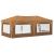 Cort de Petrecere Pop-up Bej 575 x 288 x 245 cm Material Oxford GartenMobel Dekor