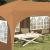 Cort de Petrecere Pop-up Bej 575 x 288 x 245 cm Material Oxford GartenMobel Dekor