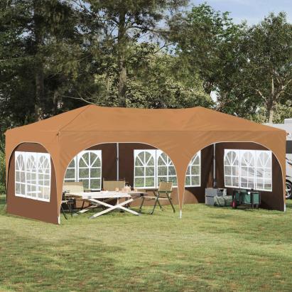 Cort de Petrecere Pop-up Bej 575 x 288 x 245 cm Material Oxford GartenMobel Dekor