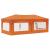 Cort de Petrecere Pop-up Portocaliu 575 x 288 x 245 cm GartenMobel Dekor