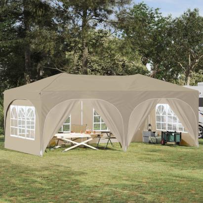 Cort de Petrecere Pop-up Crem 575 x 288 x 245 cm GartenMobel Dekor