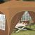 Cort de Petrecere Pop-up Bej 575 x 288 x 245 cm Material Oxford GartenMobel Dekor