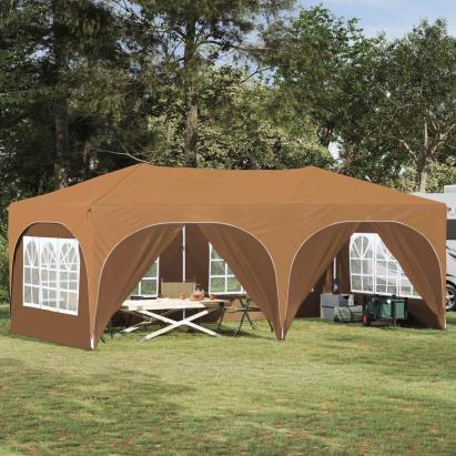 Cort de Petrecere Pop-up Bej 575 x 288 x 245 cm Material Oxford GartenMobel Dekor