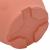 Ghiveci rotund pentru flori 24 pcs Roșu cărămidă Ø 39 x 32 cm GartenMobel Dekor