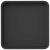 Tavă Pătrată pentru Flori 6 pcs Negru 18 x 18 x 2 cm Plastic GartenMobel Dekor
