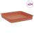 Tavă Pătrată pentru Flori 24 pcs Roșu cărămidă 15 x 15 x 2 cm GartenMobel Dekor