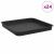 Tavă Pătrată pentru Flori 24 pcs Negru 21 x 21 x 2 cm Plastic GartenMobel Dekor