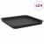 Tavă Pătrată pentru Flori 24 pcs Negru 32 x 32 x 2,5 cm Plastic GartenMobel Dekor