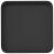 Tavă Pătrată pentru Flori 24 pcs Negru 36 x 36 x 2.5 cm Plastic GartenMobel Dekor