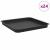 Tavă Pătrată pentru Flori 24 pcs Negru 36 x 36 x 2.5 cm Plastic GartenMobel Dekor