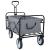 Trolley Manevrabil Pliabil Gri 94 x 53 x 99 cm Tesătură Oxford GartenMobel Dekor