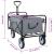 Trolley Manevrabil Pliabil Gri 94 x 53 x 99 cm Tesătură Oxford GartenMobel Dekor