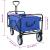 Trolley Manevrabil Pliabil Manual albastru 94 x 53 x 99 cm GartenMobel Dekor
