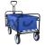 Trolley Manevrabil Pliabil Manual albastru 94 x 53 x 99 cm GartenMobel Dekor