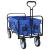 Trolley Manevrabil Pliabil Manual albastru 94 x 53 x 99 cm GartenMobel Dekor