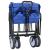 Trolley Manevrabil Pliabil Manual albastru 94 x 53 x 99 cm GartenMobel Dekor