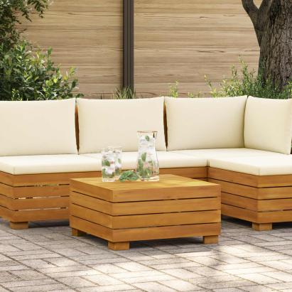 Masă laterală pentru grădină Lemn Solid de Acacia Maro GartenMobel Dekor