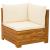 Set de lounge pentru grădină 2 Bucată Maro Lemn Solid de Acacia GartenMobel Dekor