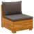 Set de lounge pentru grădină 2 Bucată Maro Lemn Solid de Acacia GartenMobel Dekor