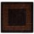 Covor Runner MARSA Negru 100 x 100 cm Poliester și PVC GartenMobel Dekor