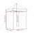 Cort pentru Petreceri Bej 200 x 200 x 306 cm Material Oxford GartenMobel Dekor