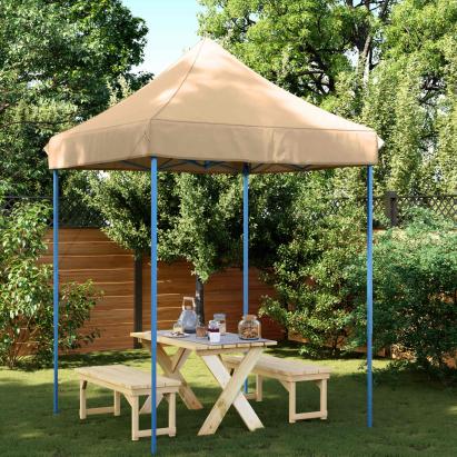 Cort pentru Petreceri Bej 200 x 200 x 306 cm Material Oxford GartenMobel Dekor