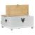 storage box cu sertar Alb 90 x 78 x 45 cm Lemn de pin masiv GartenMobel Dekor