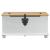 storage box cu sertar Alb 90 x 78 x 45 cm Lemn de pin masiv GartenMobel Dekor