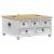 storage box cu sertar Alb 90 x 78 x 45 cm Lemn de pin masiv GartenMobel Dekor