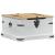 storage box cu raft Alb 78 x 78 x 45 cm Lemn de pin masiv GartenMobel Dekor
