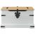 storage box cu raft Alb 78 x 78 x 45 cm Lemn de pin masiv GartenMobel Dekor