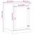 Dulap HiFi Alb 60 x 50 x 82 cm Lemn de pin masiv GartenMobel Dekor