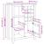 Cabinet pentru vin HILL Maro miere 79.5 x 40 x 107.5 cm GartenMobel Dekor