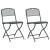 Scaune de grădină 2 pcs Antracit 52,5 x 46 x 82 cm Fier GartenMobel Dekor