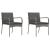 Set Bistro de Grădină cu pernă 3 pcs Gri poliratan GartenMobel Dekor