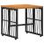 Set de Mobilier pentru Exterior 5 pcs Negru și Gri închis GartenMobel Dekor