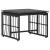 Set de Mobilier pentru Exterior 5 pcs Negru și Gri închis GartenMobel Dekor