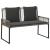Set de Mobilier pentru Exterior 9 pcs Gri și gri închis GartenMobel Dekor