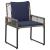 Set de Mobilier pentru Exterior 9 pcs Gri și albastru marin GartenMobel Dekor
