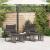 Set de Mobilier pentru Exterior 11 pcs Gri și gri închis GartenMobel Dekor