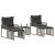 Set de Mobilier pentru Exterior 11 pcs Gri și gri închis GartenMobel Dekor