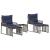 Set de Mobilier pentru Exterior 11 pcs Gri și albastru marin GartenMobel Dekor