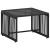 Set de Mobilier pentru Exterior 11 pcs Negru și Turcoaz GartenMobel Dekor