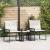 Set de Mobilier pentru Exterior 7 pcs Negru și Alb crem GartenMobel Dekor