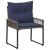 Set de Mobilier pentru Exterior 7 pcs Gri și albastru marin GartenMobel Dekor