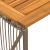 Masă de exterior Gri și Brown 80 x 40 x 40 cm poliratan GartenMobel Dekor