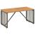 Masă de exterior Gri și Brown 80 x 40 x 40 cm poliratan GartenMobel Dekor