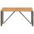 Masă de exterior Gri și Brown 80 x 40 x 40 cm poliratan GartenMobel Dekor