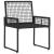 Set de Mobilier pentru Exterior 4 pcs Negru și Alb crem GartenMobel Dekor